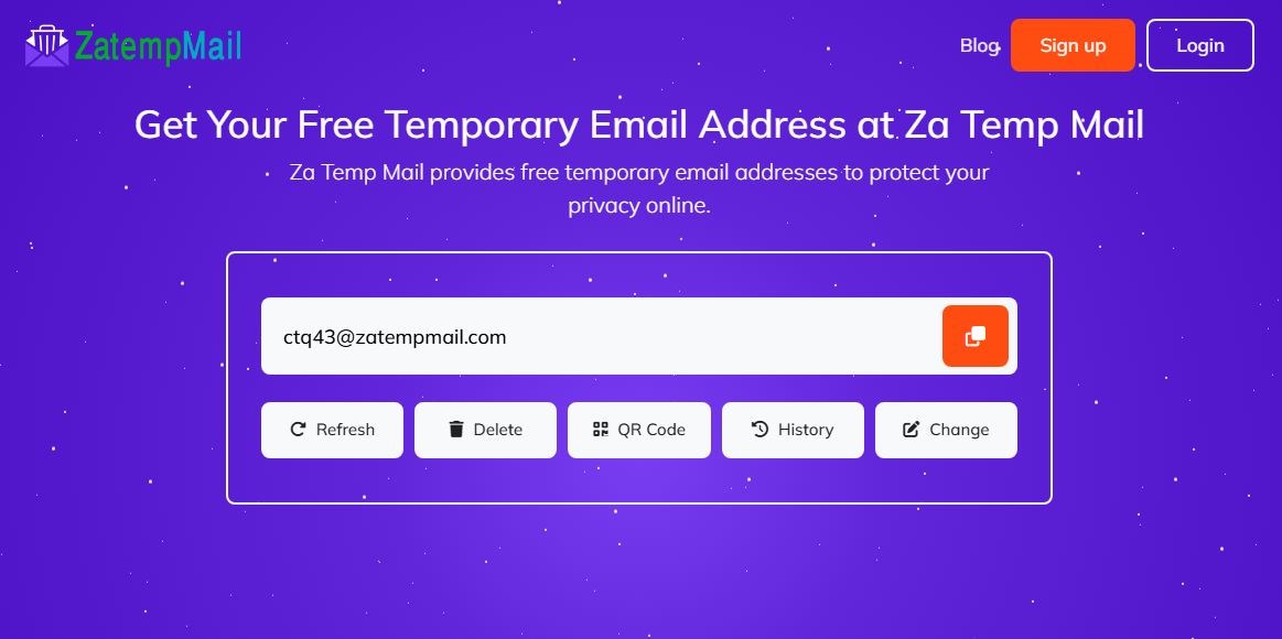 Temp Email Address Free for instant use