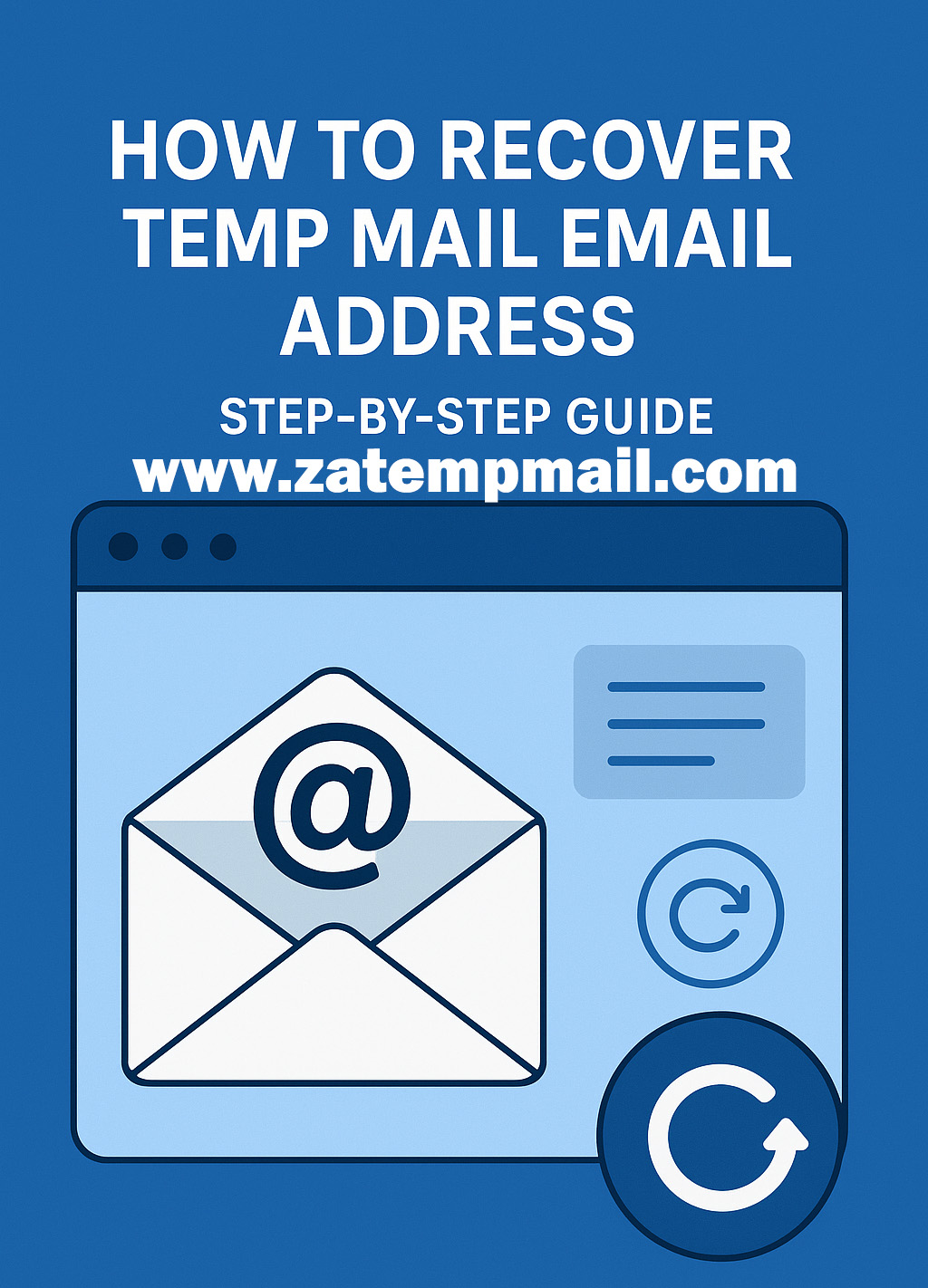 how to recover temp mail email address​